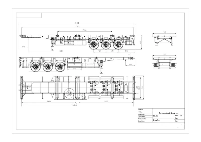 Container Chassis Trailers 40ft Container Chassis Trailers 40ft