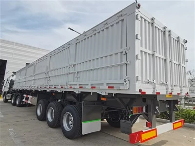 30-100 Ton Side Dump Semi Treler Untuk Dijual